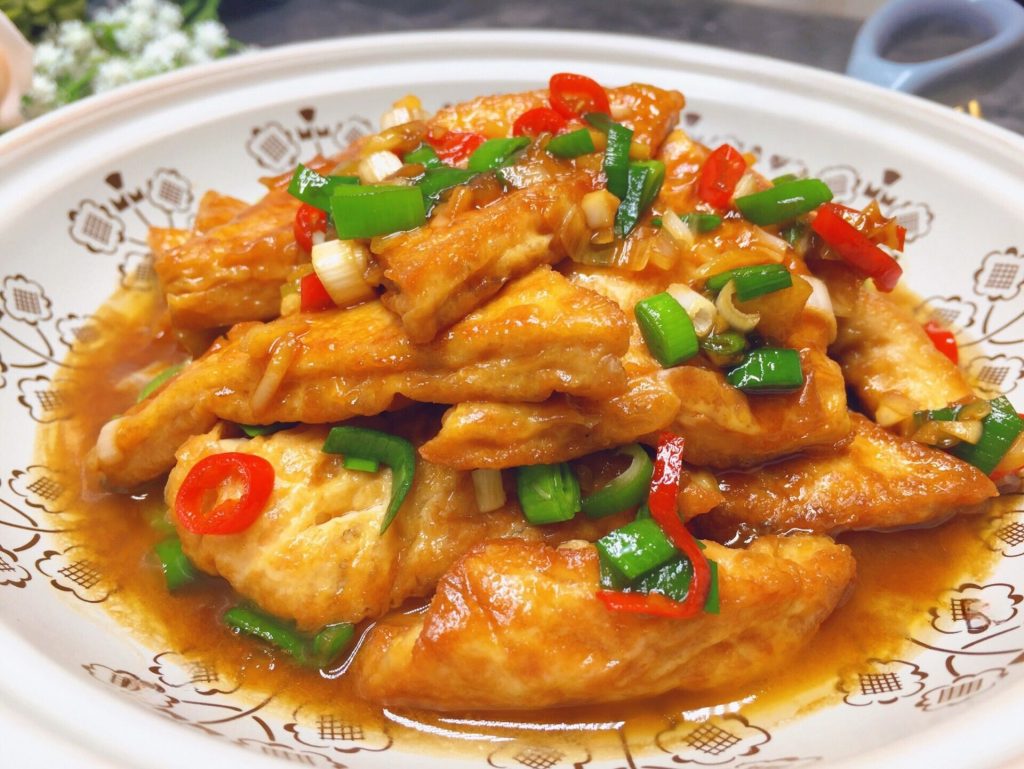 Braised Pan-Fried Tofu