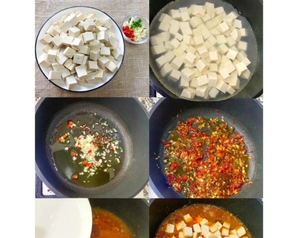 Make Spicy Numbing Tofu