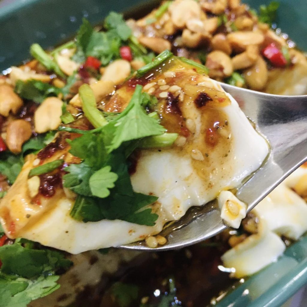Silken Tofu with Sichuan Pepper Oil