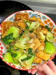 Braised Tofu with Bok Choy