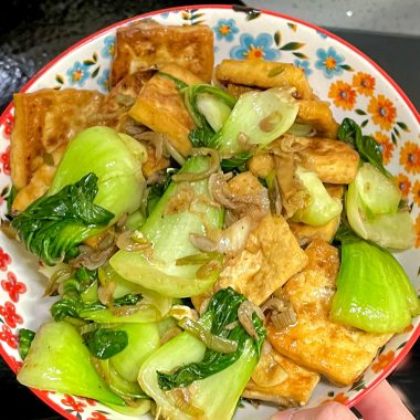 Braised Tofu with Bok Choy