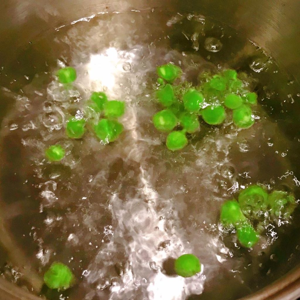 Blanch the Peas