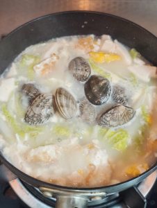 Add Clams and Greens