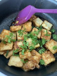 Golden Pan-Fried Tofu