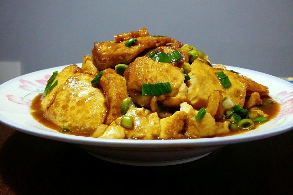 Pan-Fried Oyster Sauce Tofu