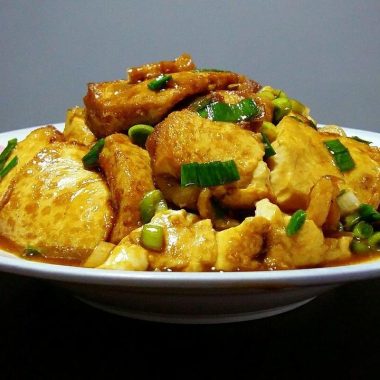 Pan-Fried Oyster Sauce Tofu