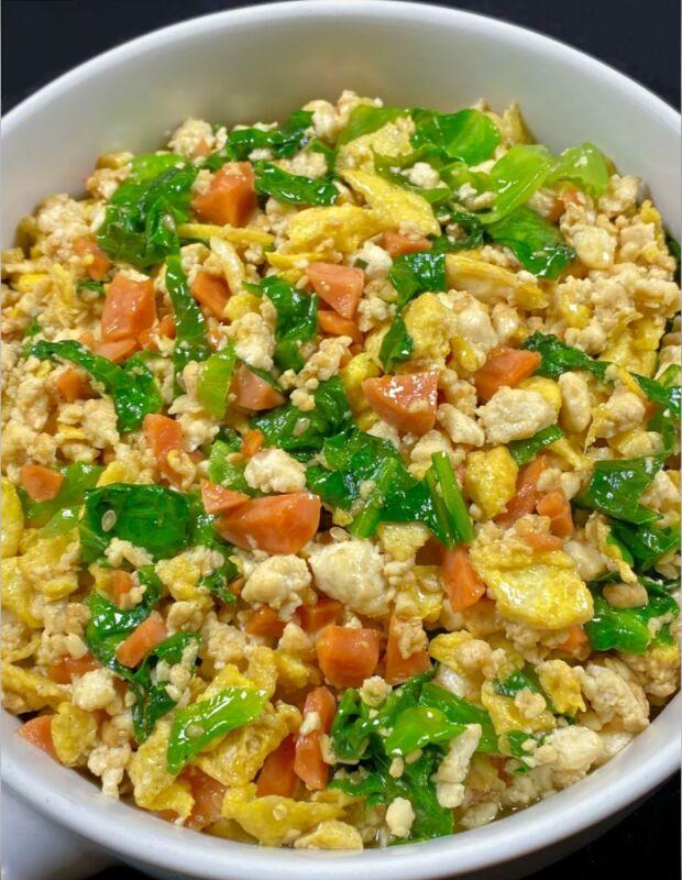 Savory Tofu and Egg Stir-Fry