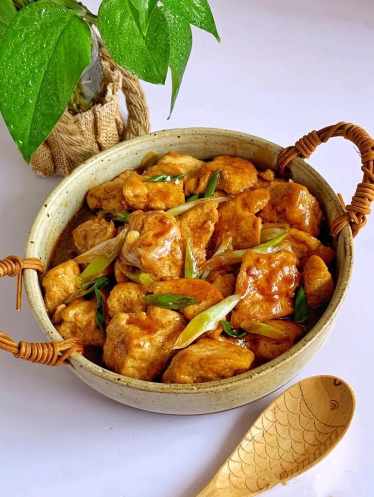 Scallion Braised Tofu