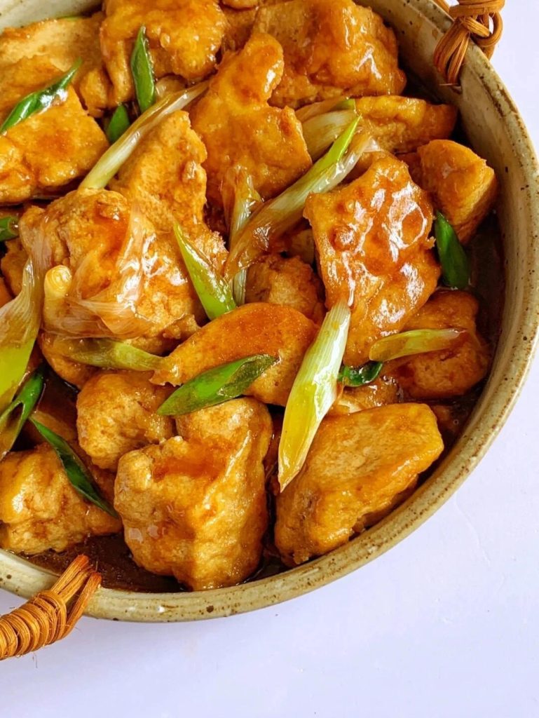 Scallion Braised Tofu