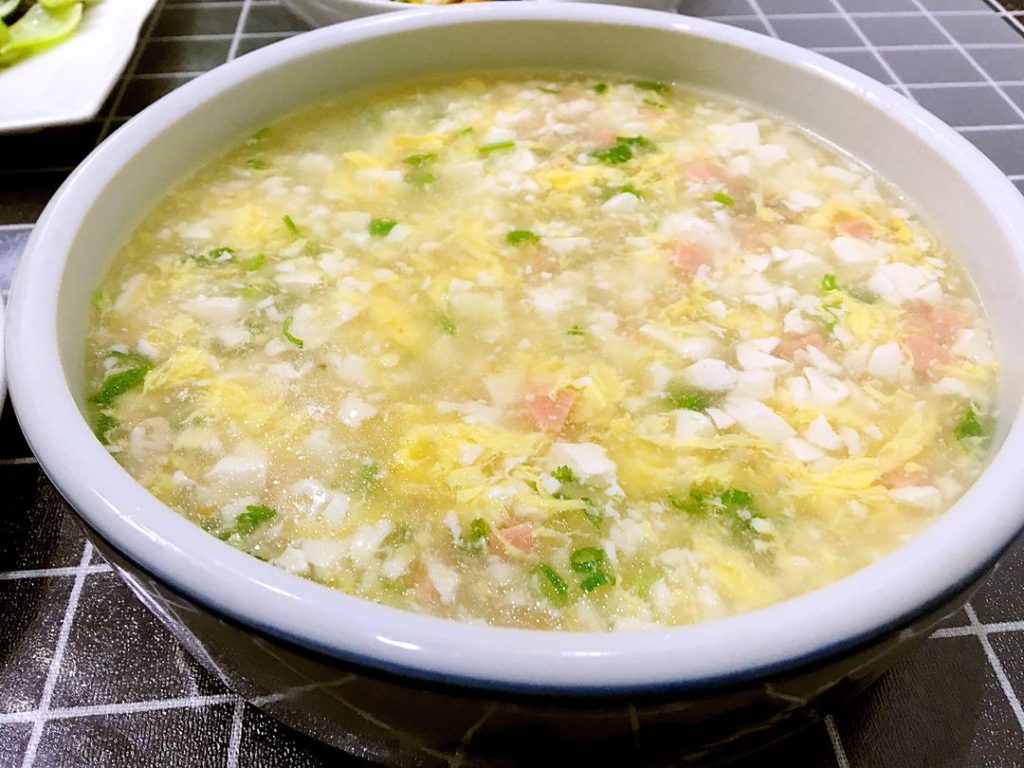 Silken Tofu Potage (Doufu Geng 豆腐羹)