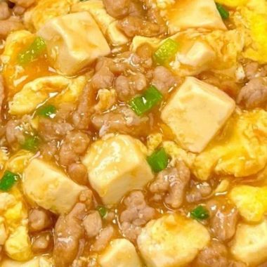 Silky Egg Tofu with Minced Pork