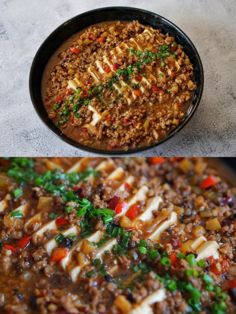 Steamed Mapo Tofu with Eggs