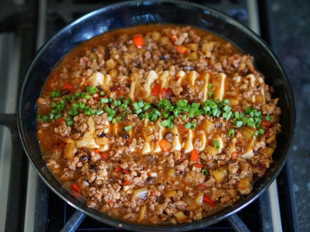 Steamed Mapo Tofu with Eggs