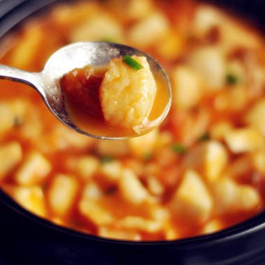 Tomato Fish and Tofu Stew