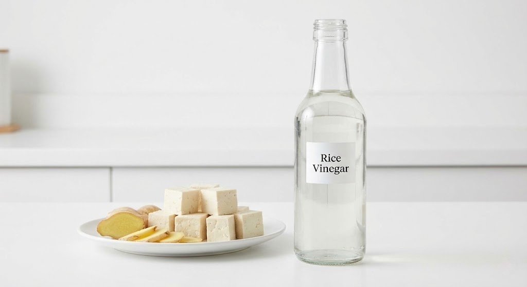 Rice Vinegar and Firm Tofu