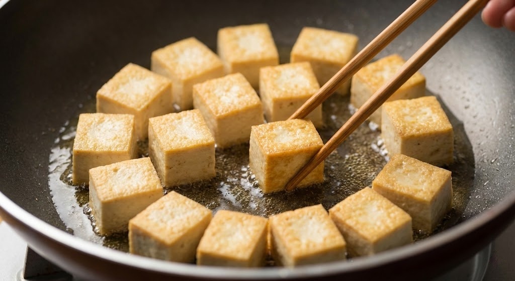 Shallow-Frying for Crispy Cubes