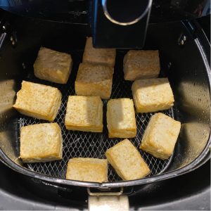 Air fry at 180°C for 30 minutes - flip once a