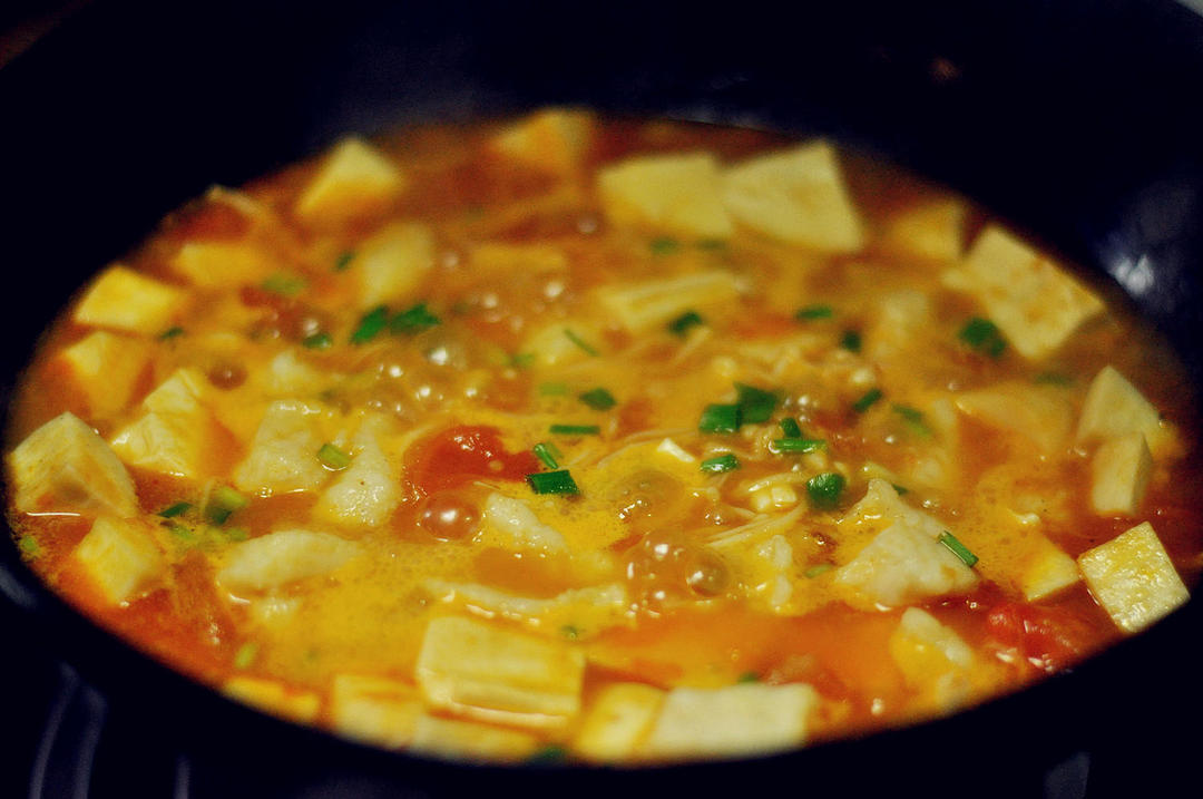Scatter scallion and it is done