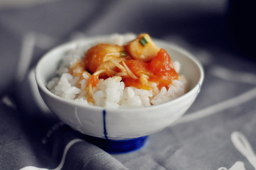 Ladle over hot rice - a few bowls
