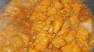 Simmer 2-3 minutes until the puffs have drunk