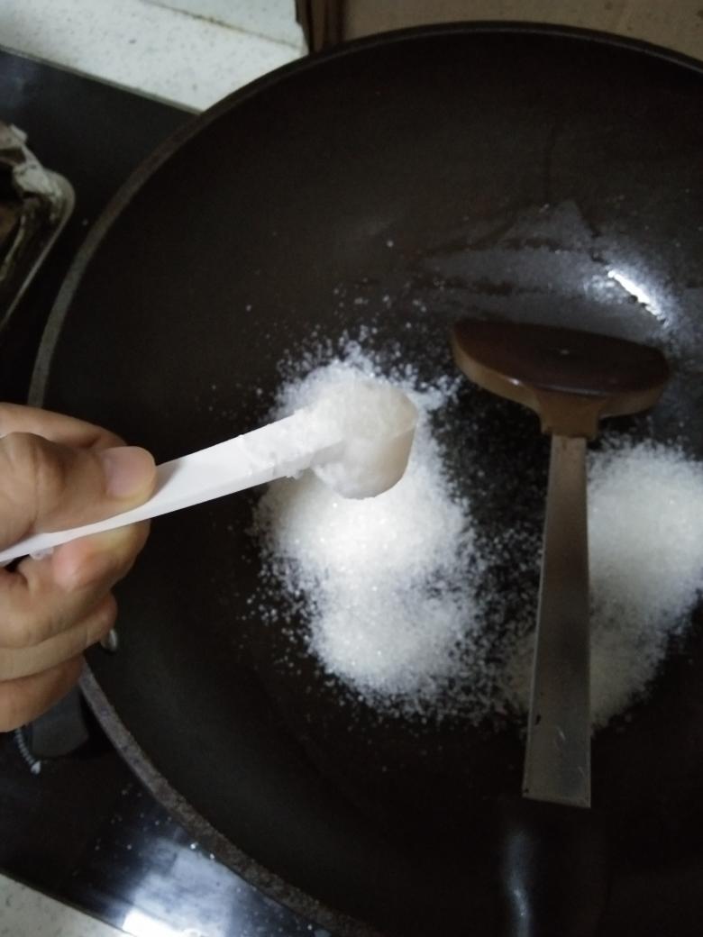 A little oil in the pan - the tofu has alread