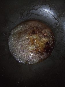 Cook the sugar over medium-low until it melts
