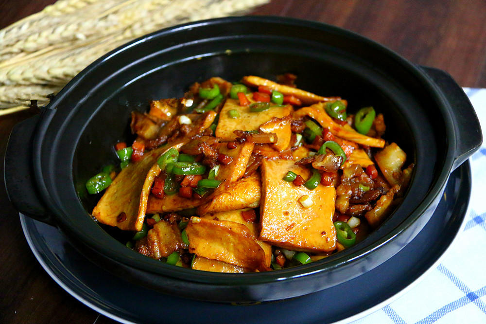The finished dish over rice
