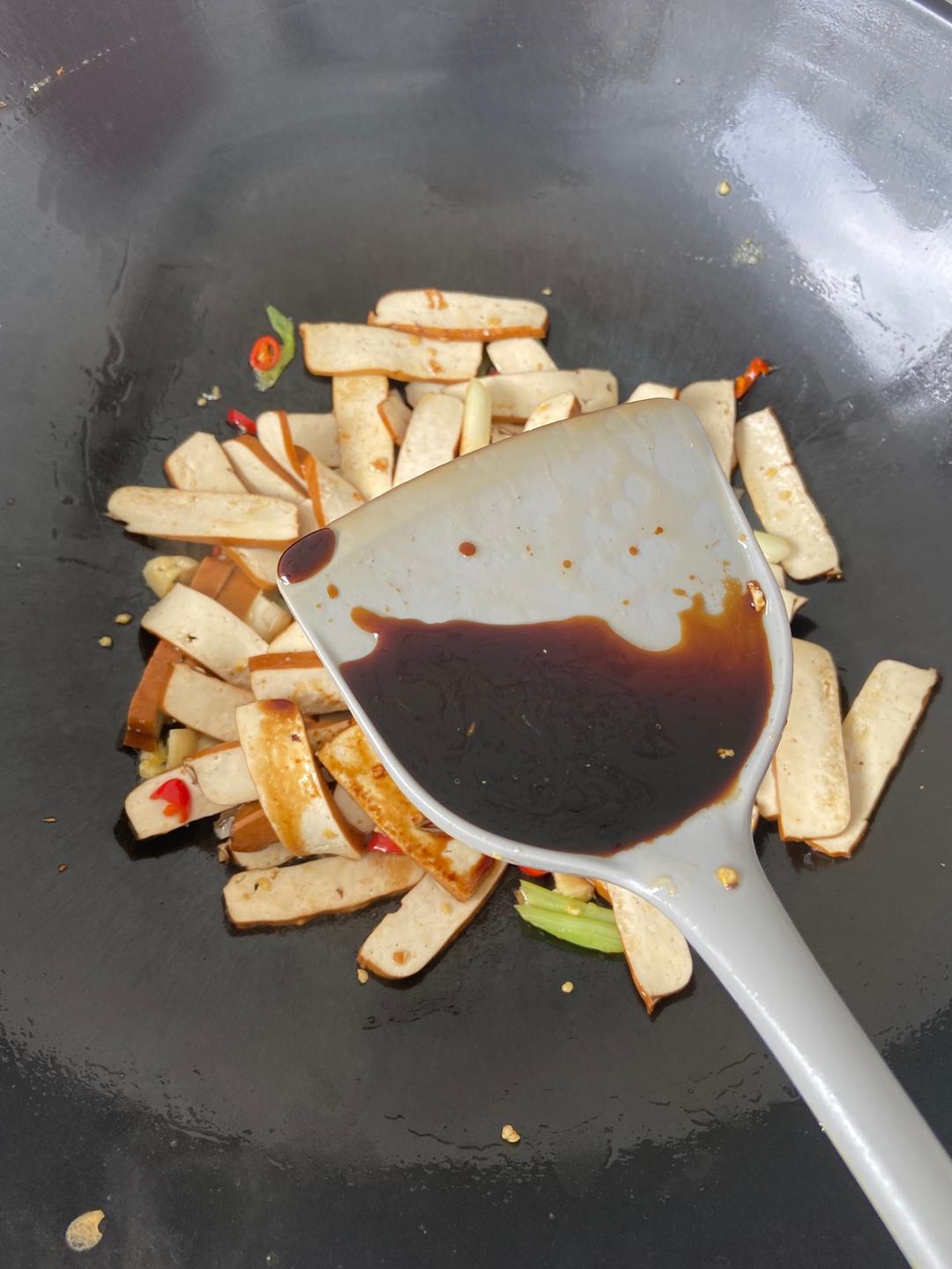 Season with light soy and salt