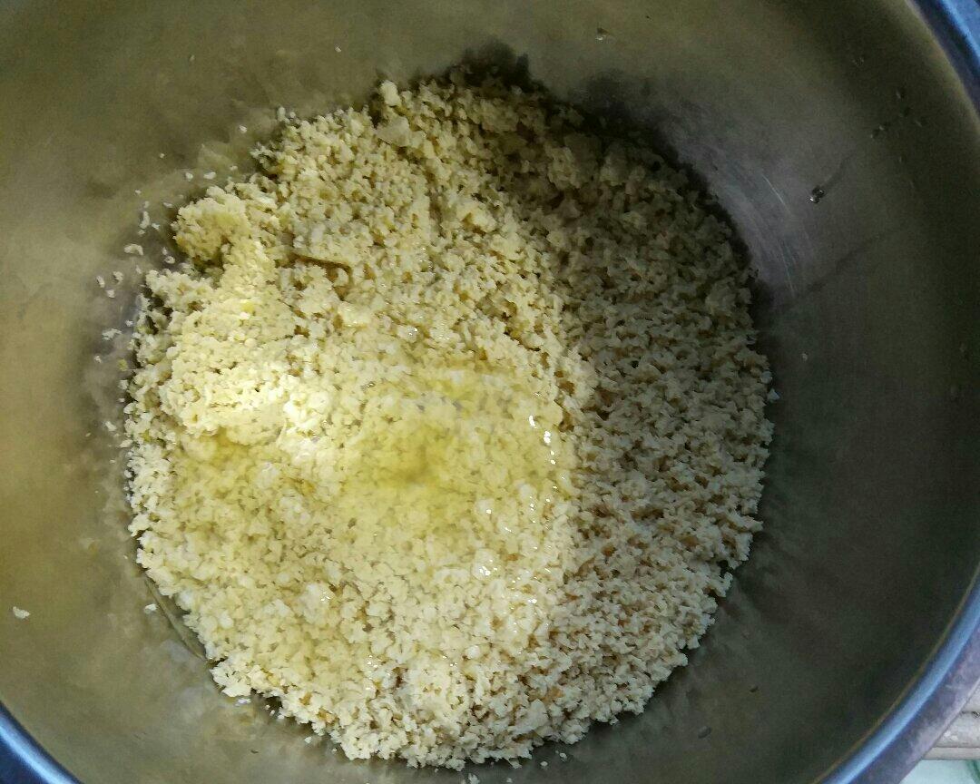 Add the egg white? Note: whites only - no yol