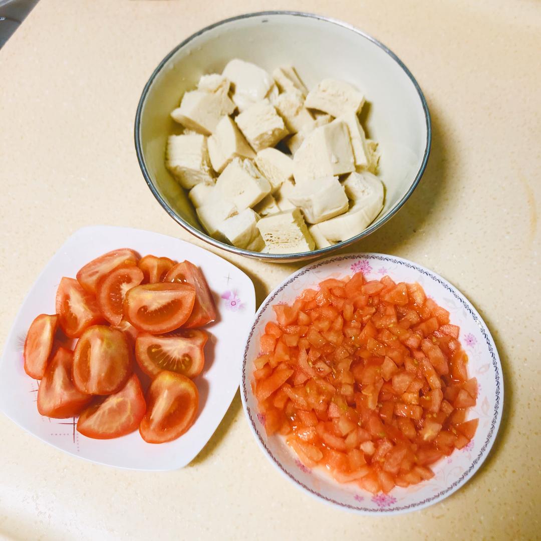Thaw the frozen tofu - squeeze out the water