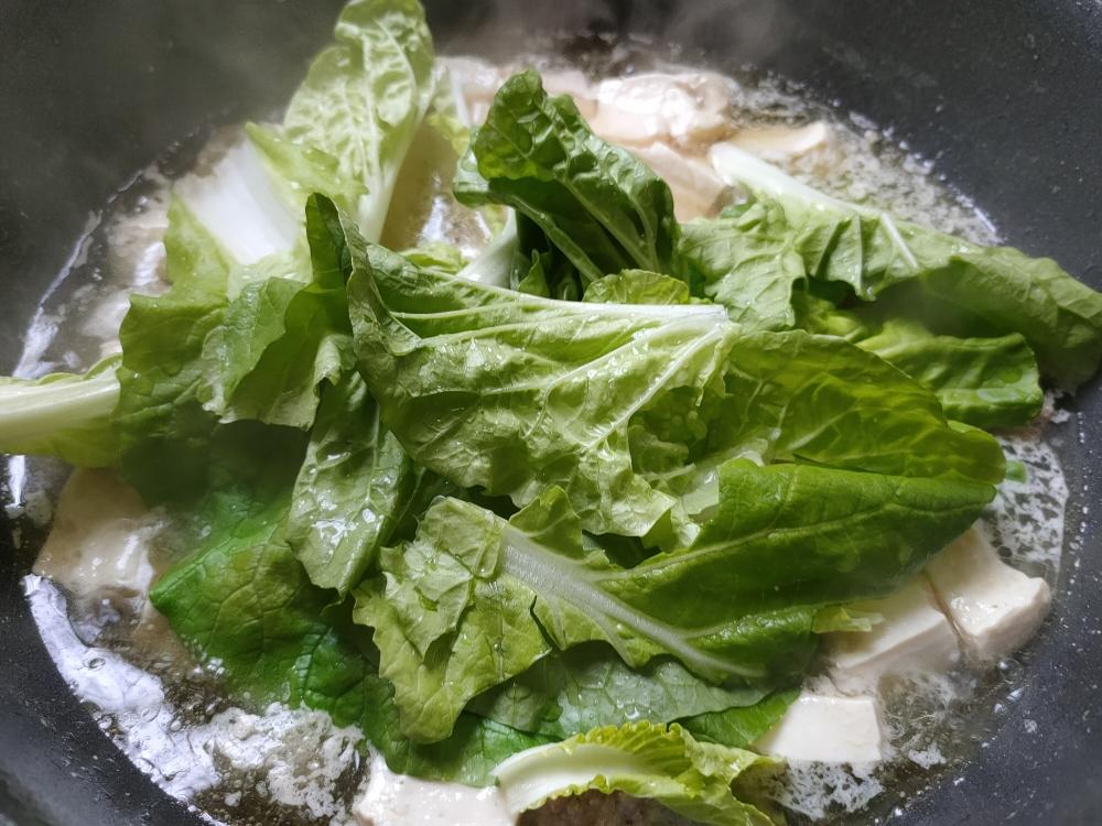 Add the leafy greens