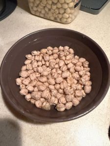 Soak the chickpeas overnight