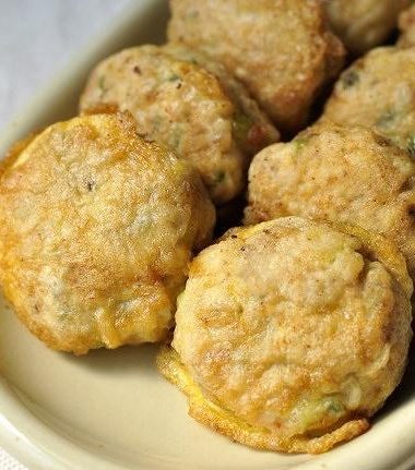 Golden Korean tofu patties on a plate