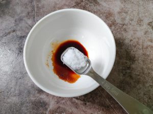 Half a spoon of salt