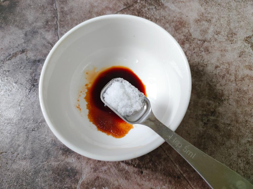 Half a spoon of salt
