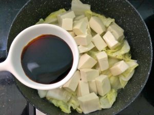 Add a spoon of light soy