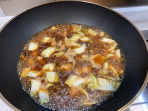 Add hot water and simmer 15 minutes