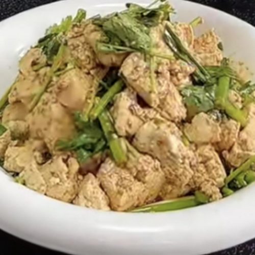 Sauce-Mixed Tofu (酱拌豆腐): Hand-Torn, Scalded, Gently Tossed
