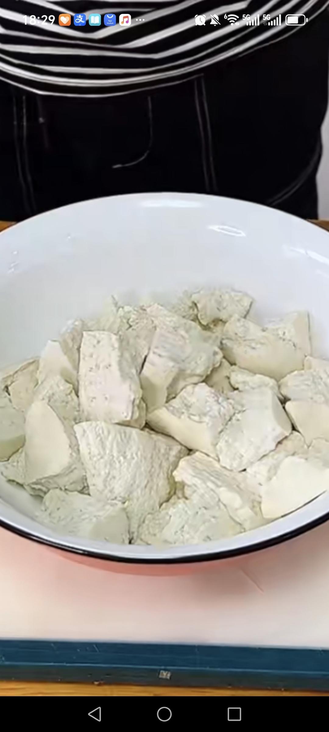 The tofu is cool and ready