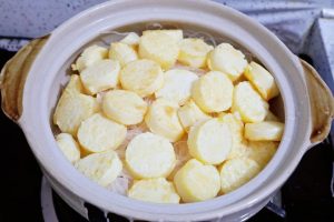 Lay the golden egg tofu on top