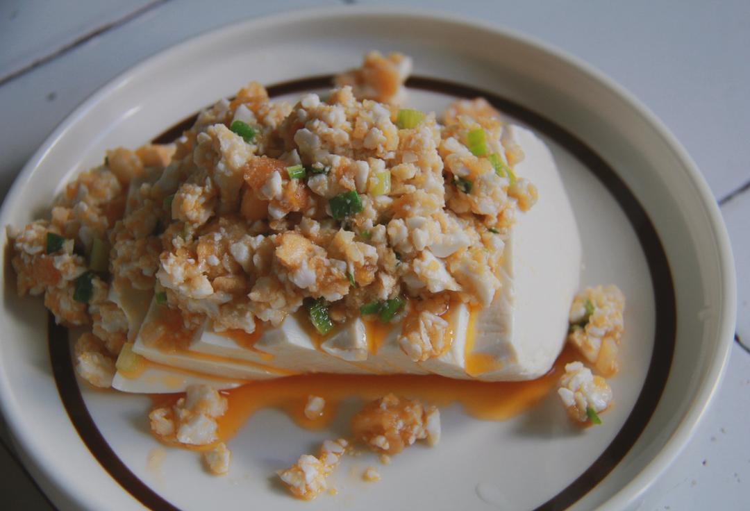 Spoon everything over the tofu; steam 5 minut