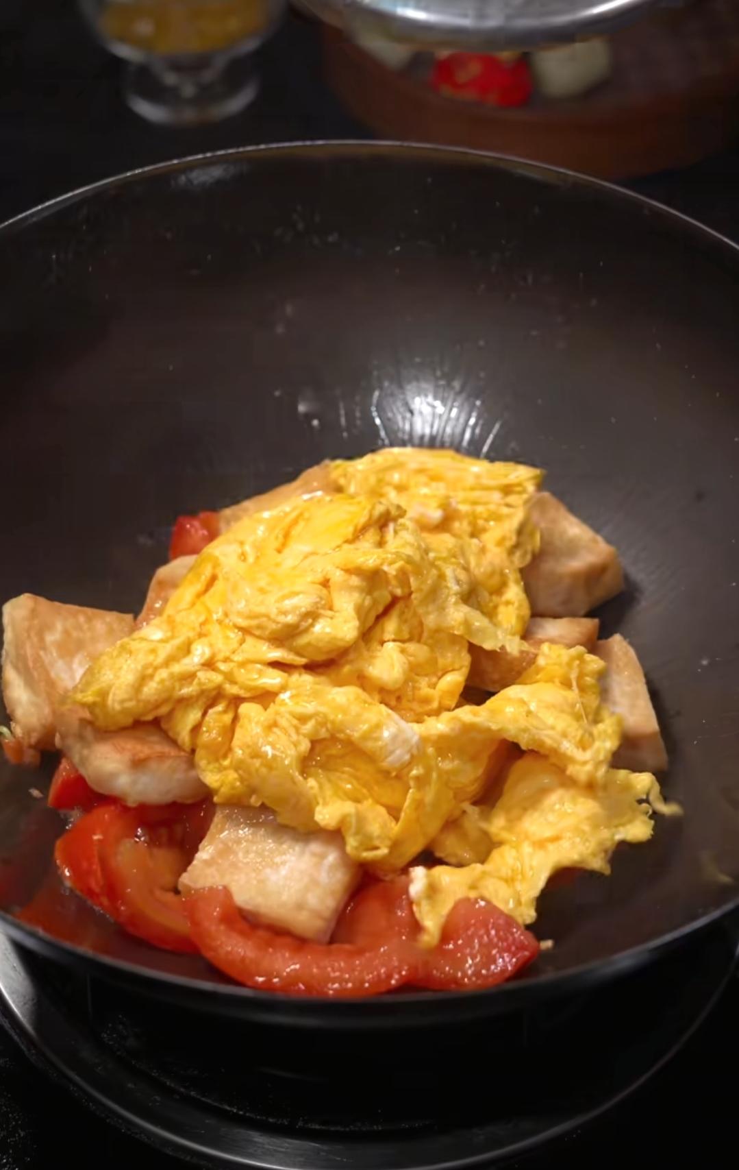 Return the tofu and the egg