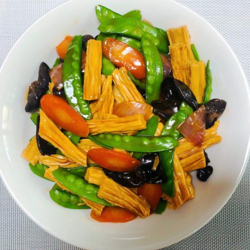Vegan Yuba Braise with Snow Peas (素烧腐竹): The Soul Sauce