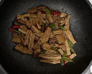 Toss until the yuba is cooked through - and i