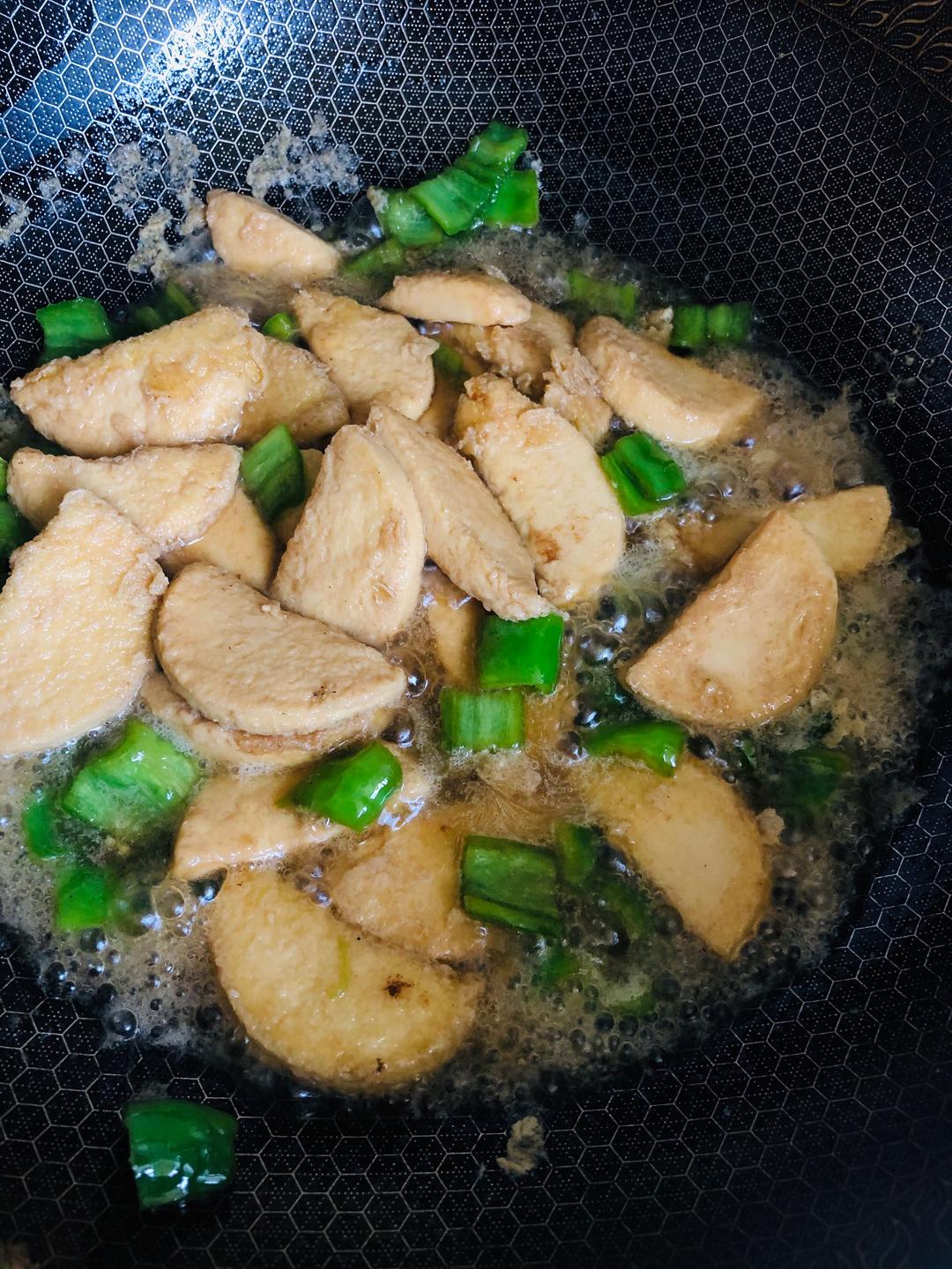 Add water, cover, and braise 3 minutes so it
